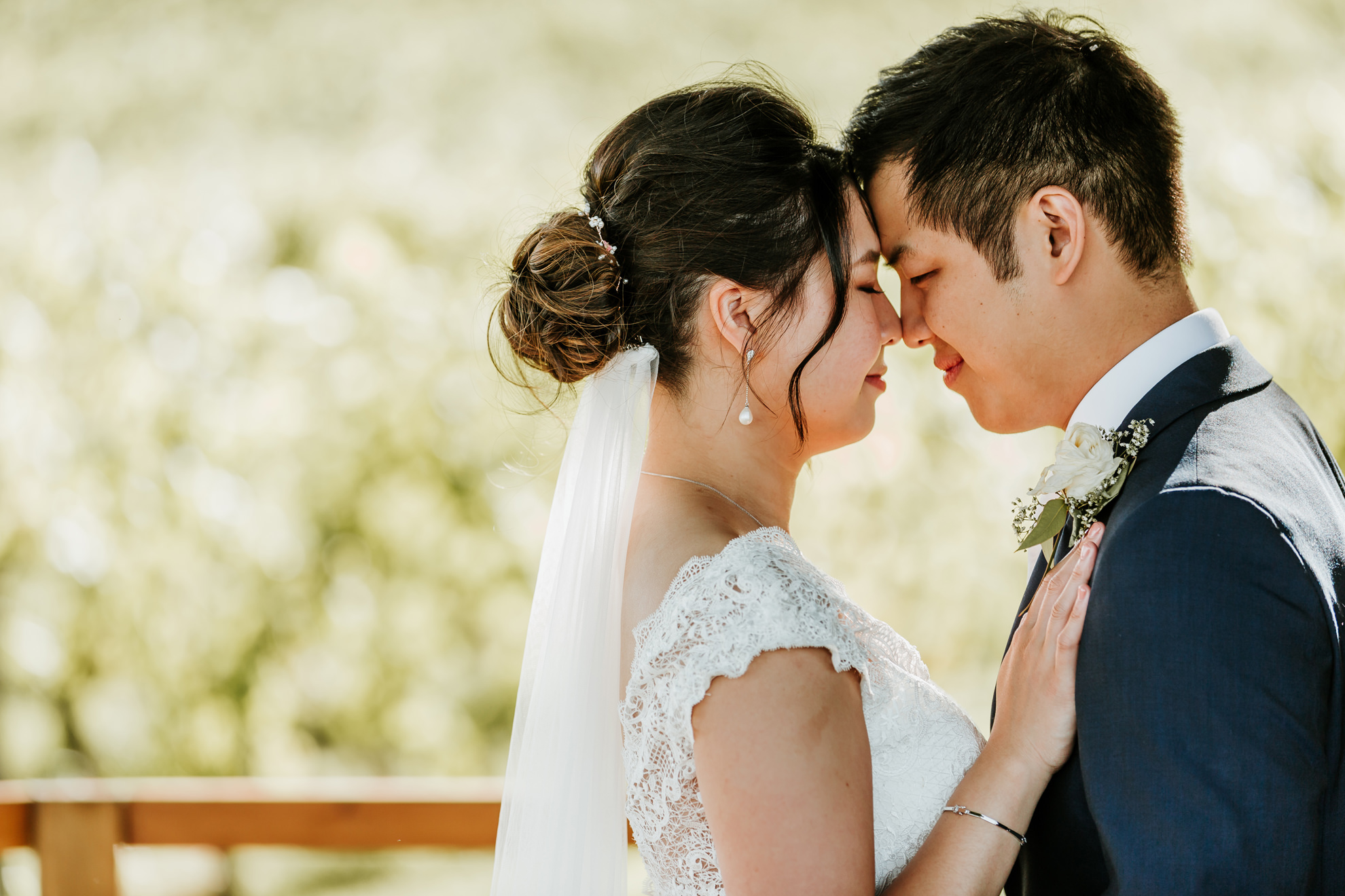 bride and groom vineyard couple portraits at denbies wine estate wedding