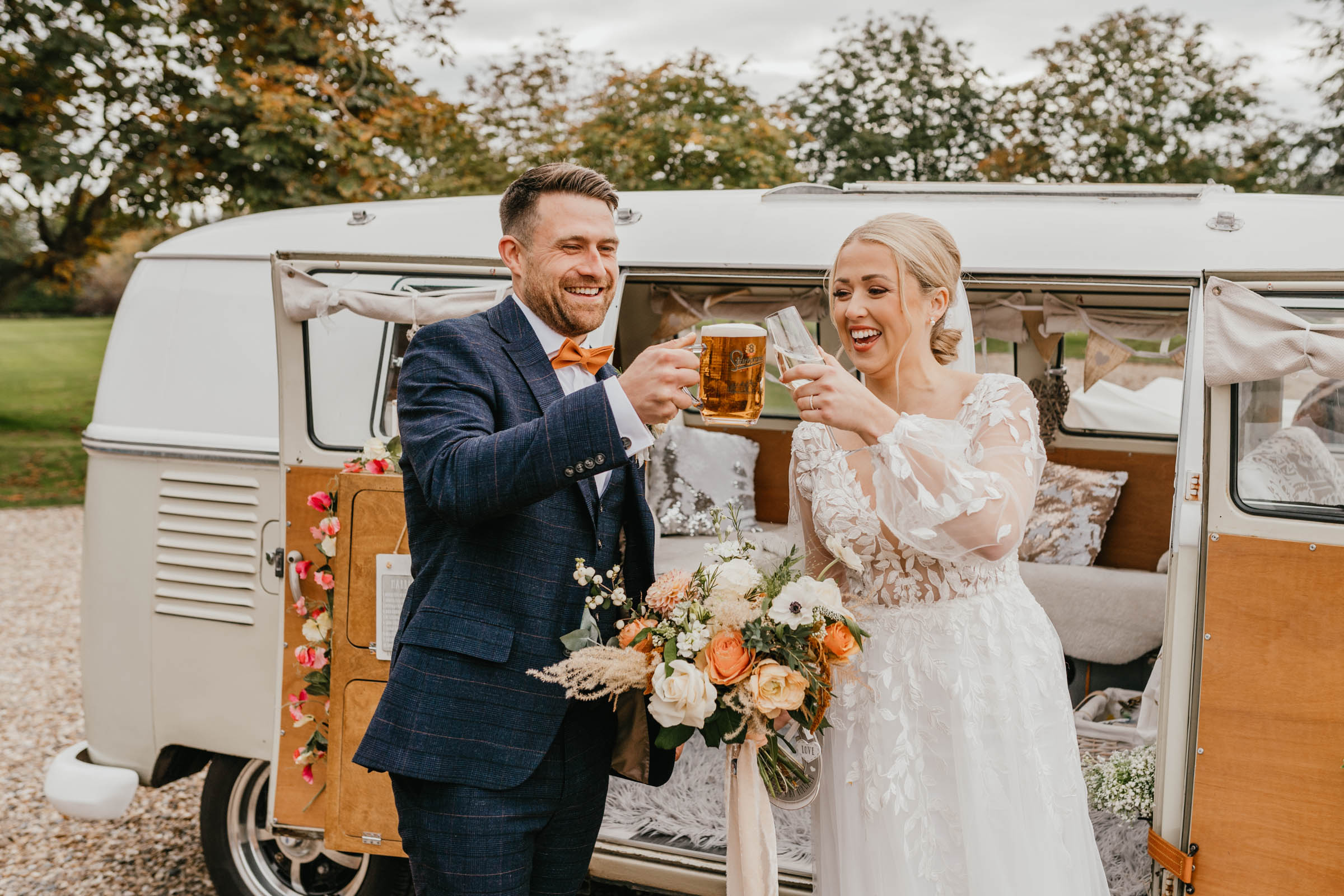 A Pumpkin-Themed Wedding at Vaulty Manor, Essex
