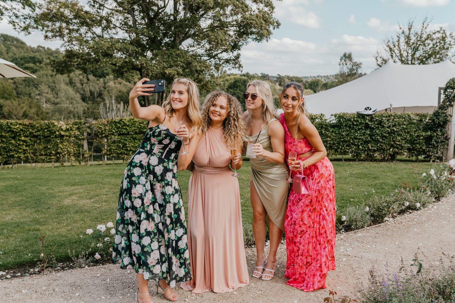 guests taking selfies at the beacon tunbridge wells