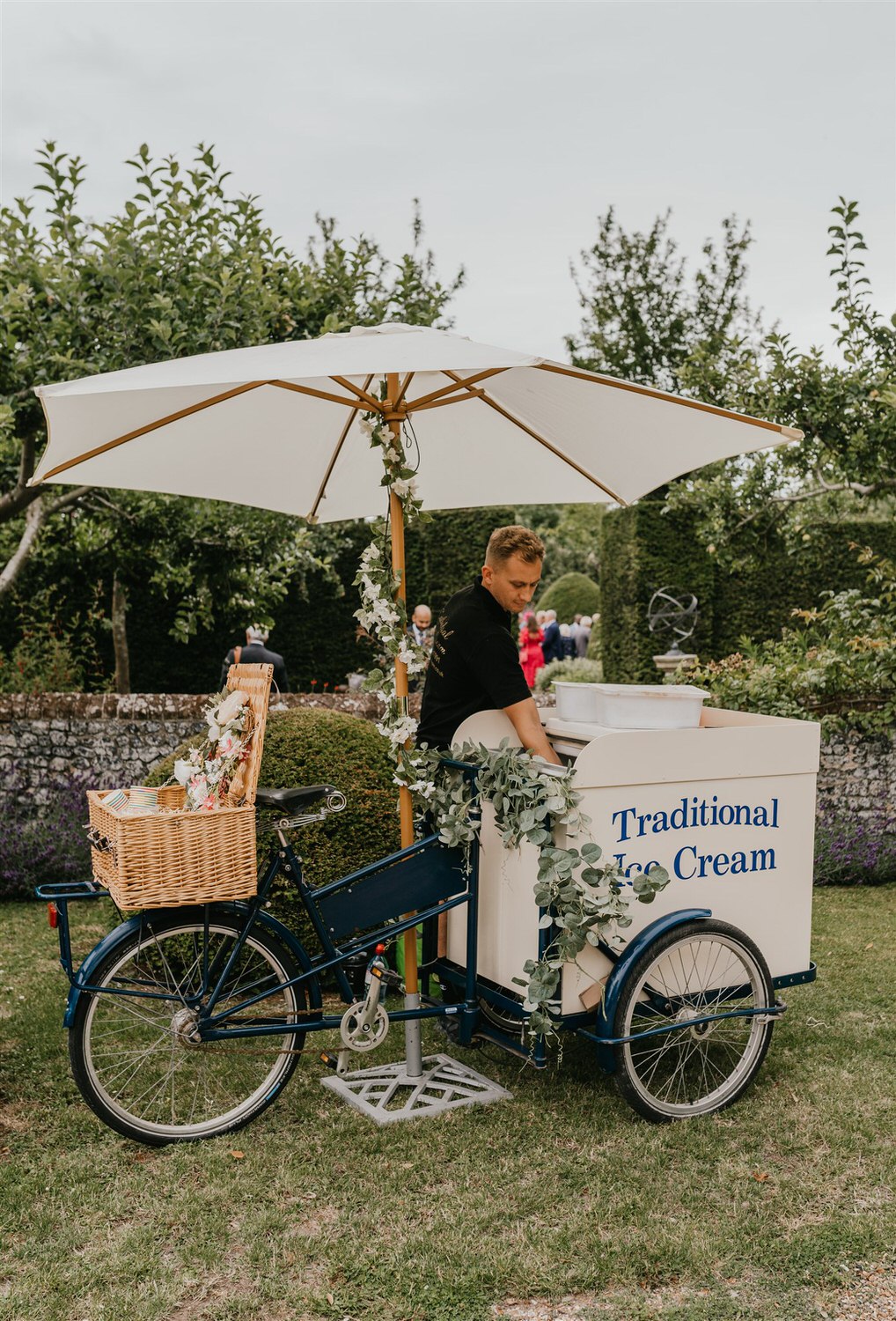 traditional ice cream bicycle at chapel house estate in ramsgate