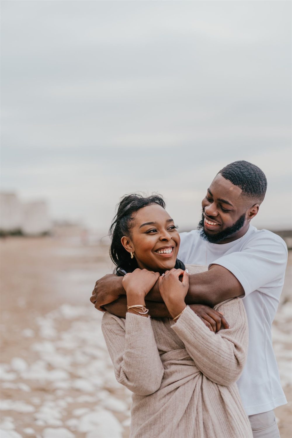 couple at botany bay beach