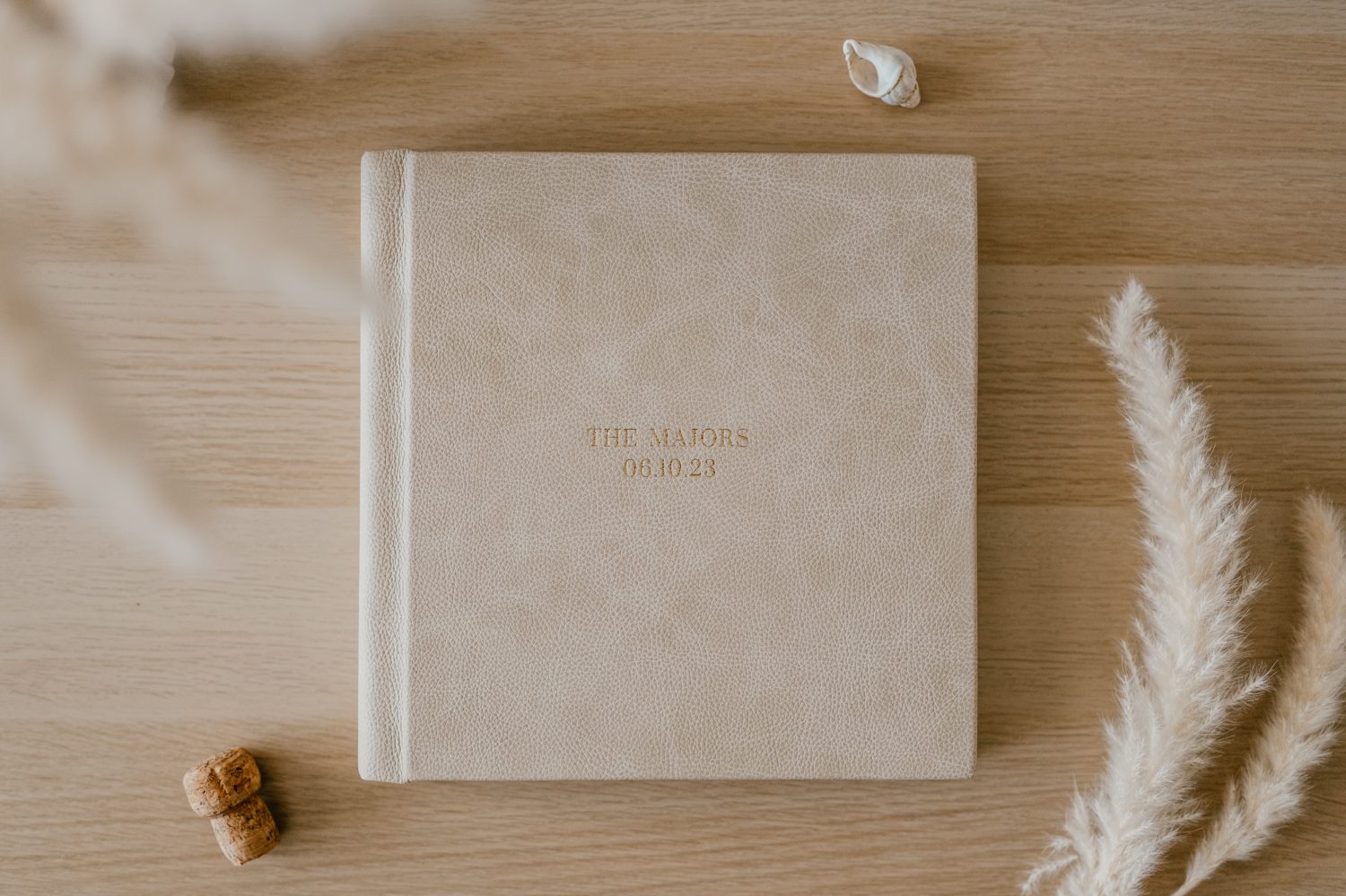 leather wedding album