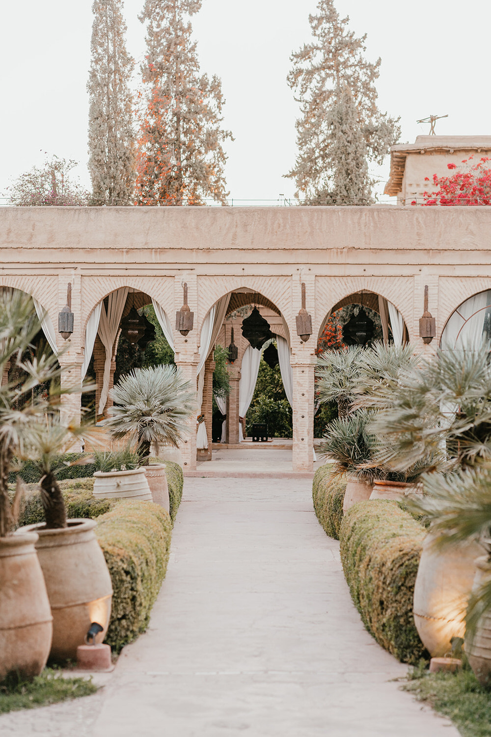 the gardens at beldi country club wedding venue in morocco