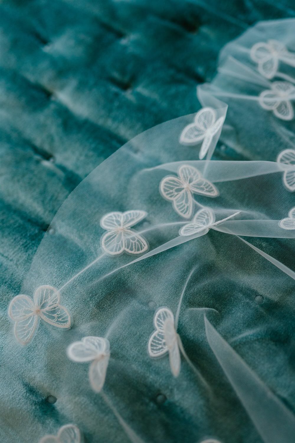 butterfly veil detail