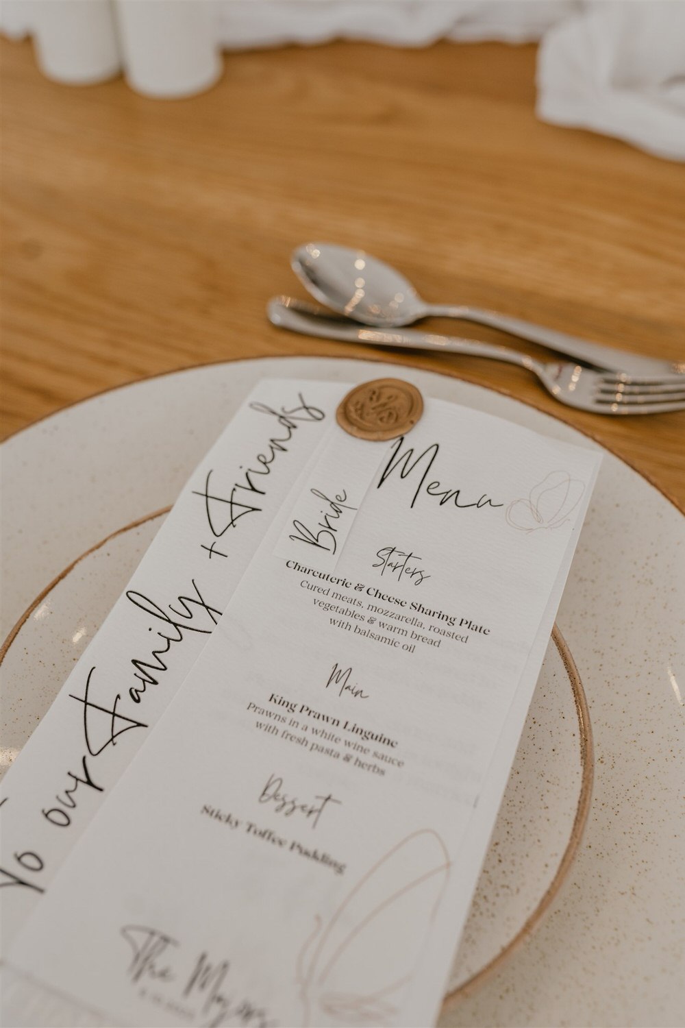wedding breakfast setup details at chapel house estate wedding