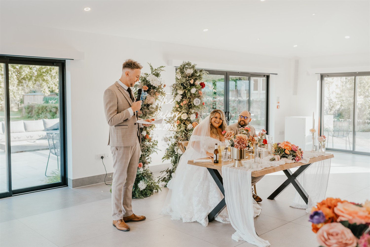 wedding speeches at chapel house estate wedding