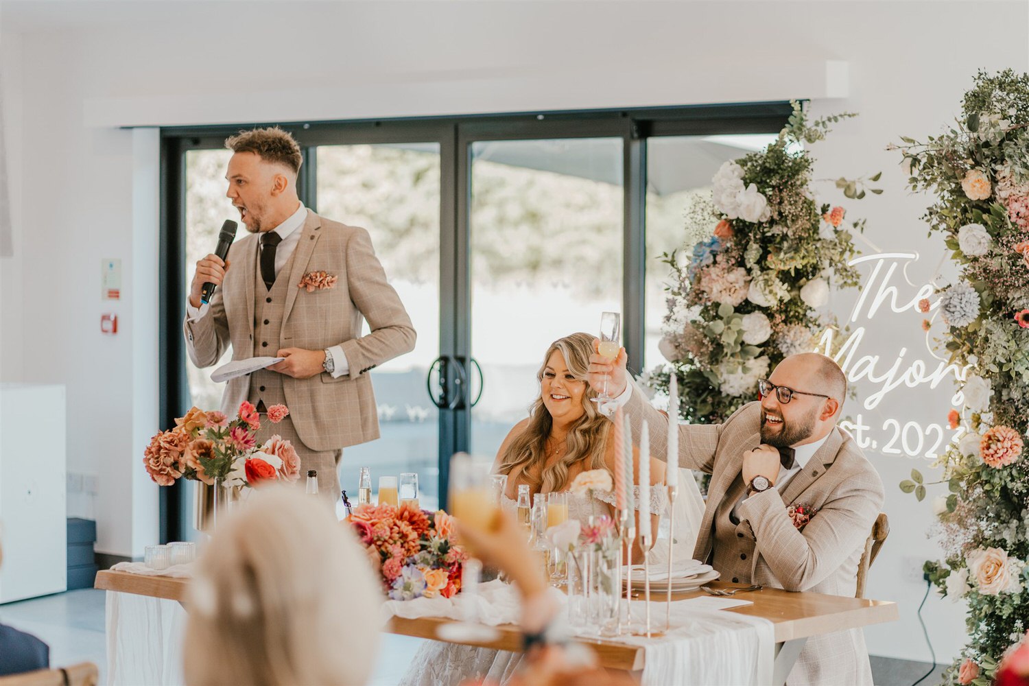 wedding speeches at chapel house estate wedding