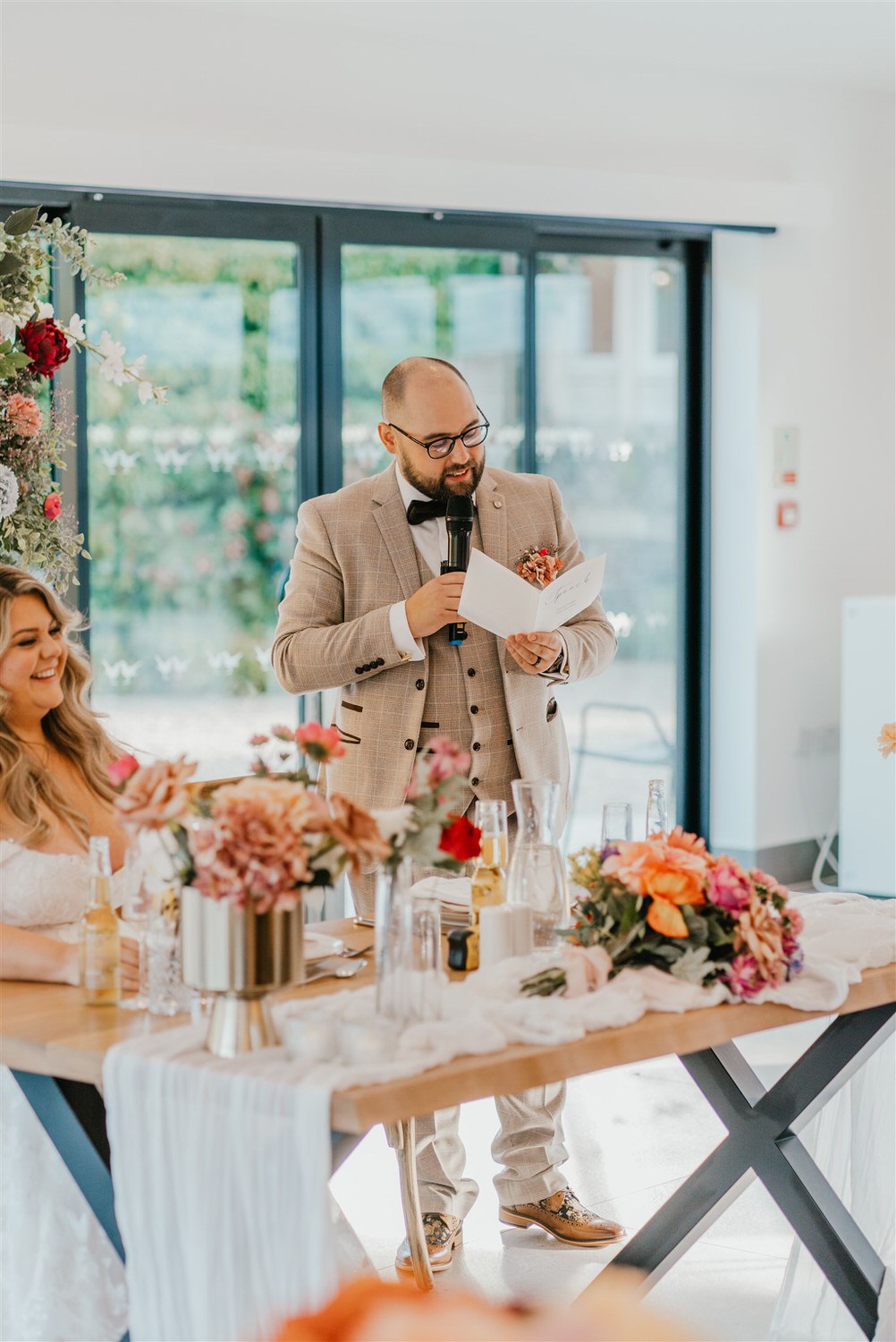 wedding speeches at chapel house estate wedding