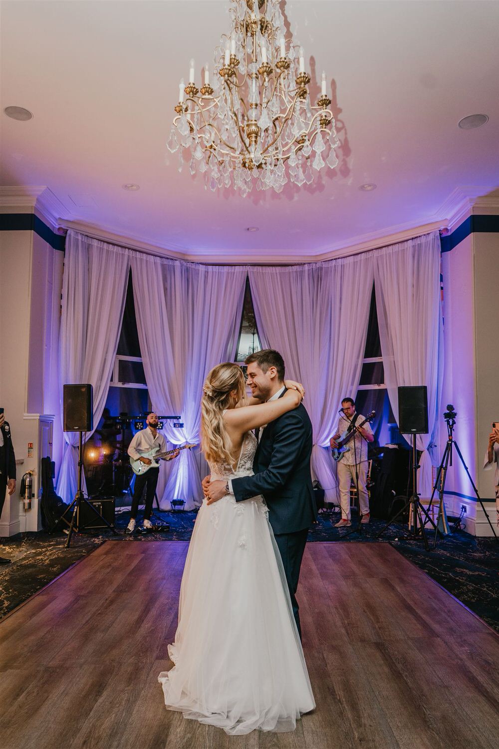 bride and groom first dance at the spa hotel wedding tunbridge wells