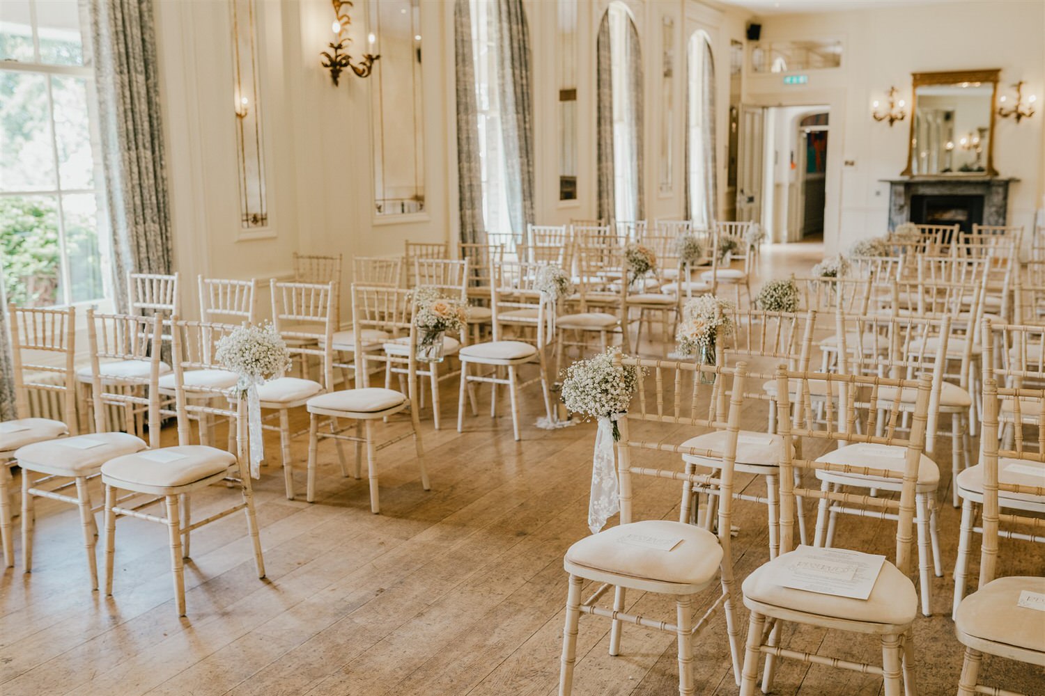 ballroom wedding ceremony setup at hotel du vin tunbridge wells