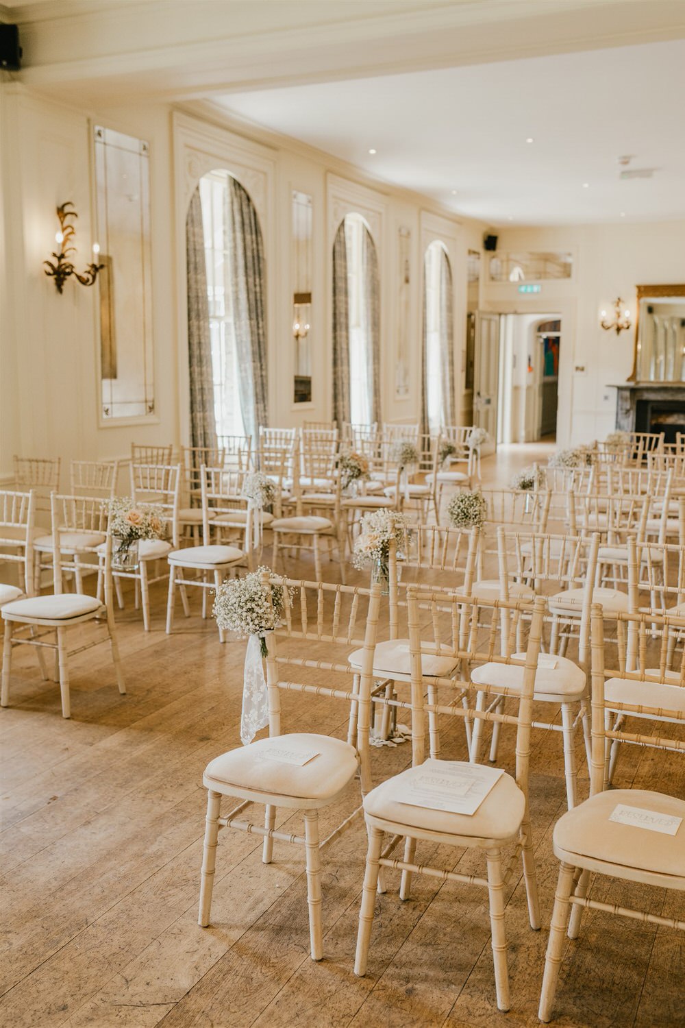 ballroom wedding ceremony setup at hotel du vin tunbridge wells