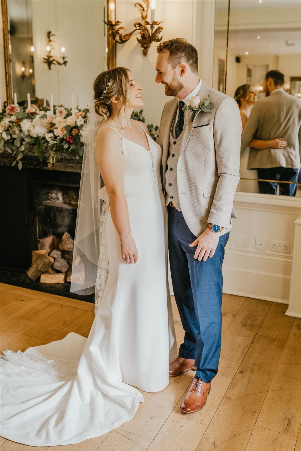bride and groom celebrating marriage at hotel du vin tunbridge wells