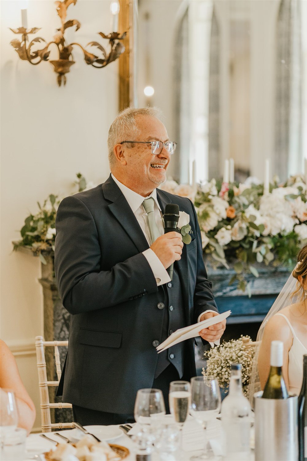 father of the bride speech in the ballroom at hotel du vin tunbridge wells wedding