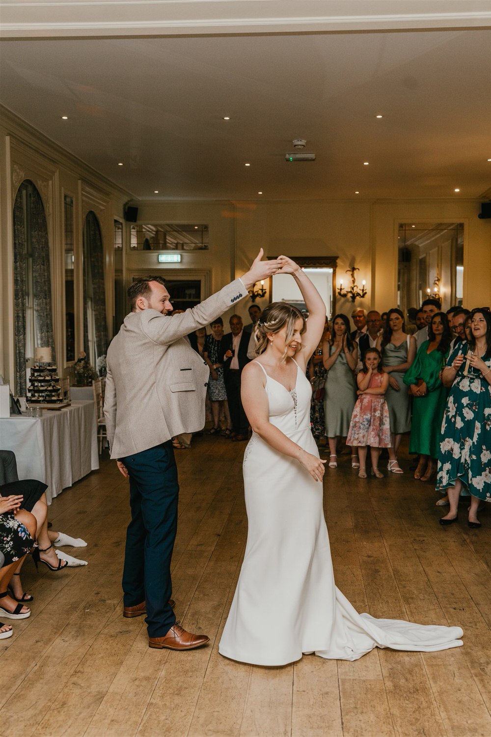 bride and groom first dance at hotel du vin tunbridge wells wedding