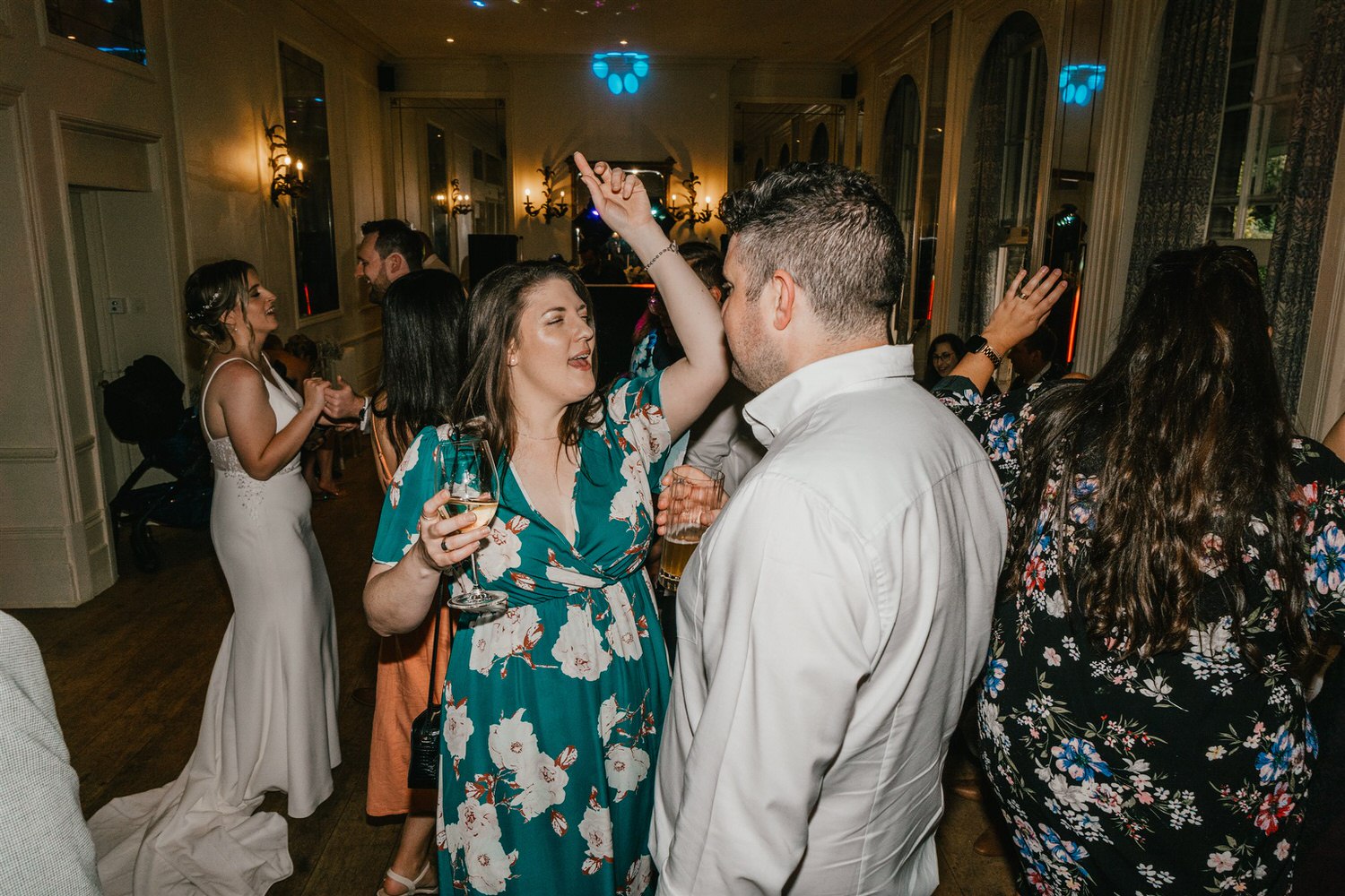 guests on the dance floor at hotel du vin tunbridge wells wedding