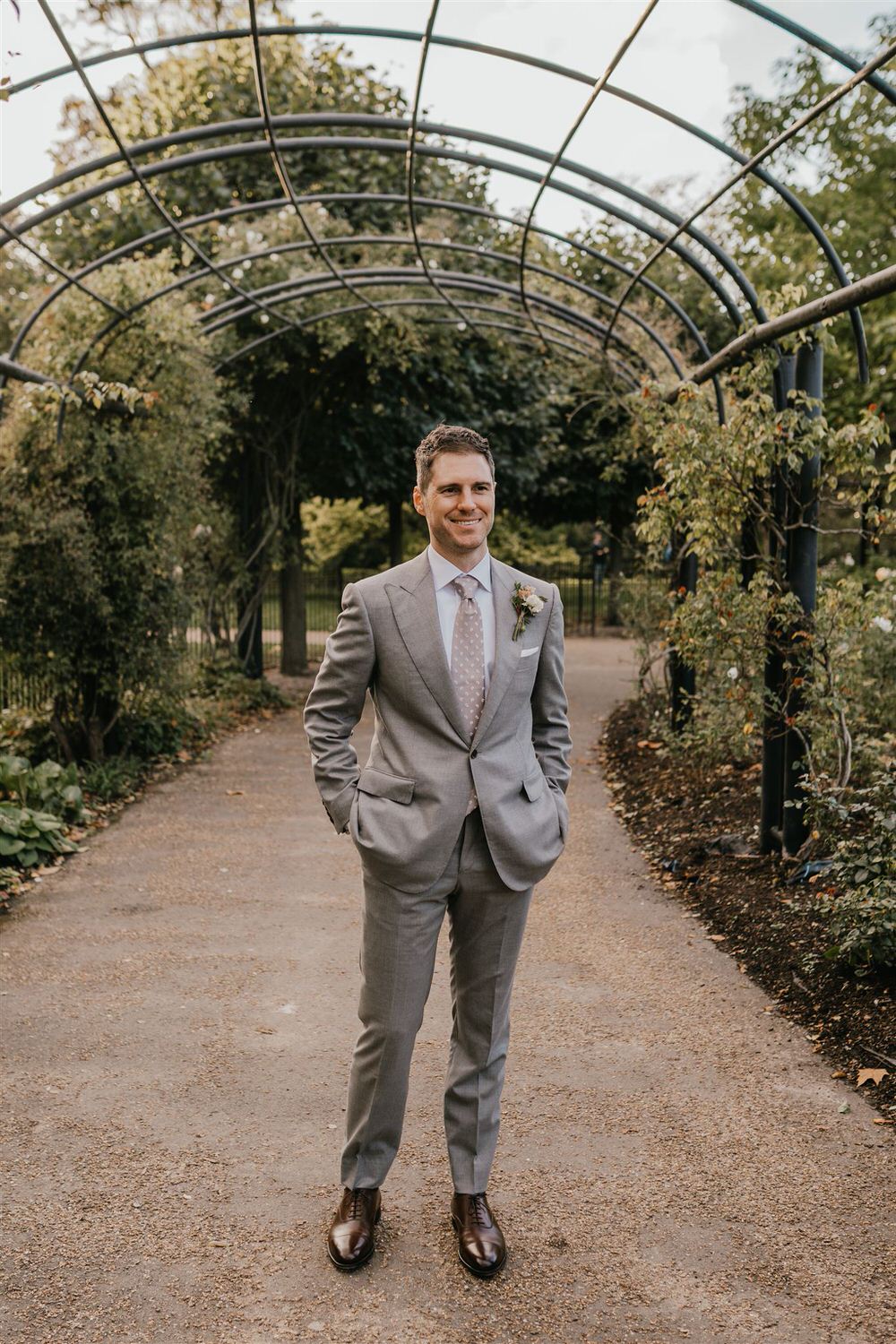 groom portrait mandarin oriental hyde park wedding in london