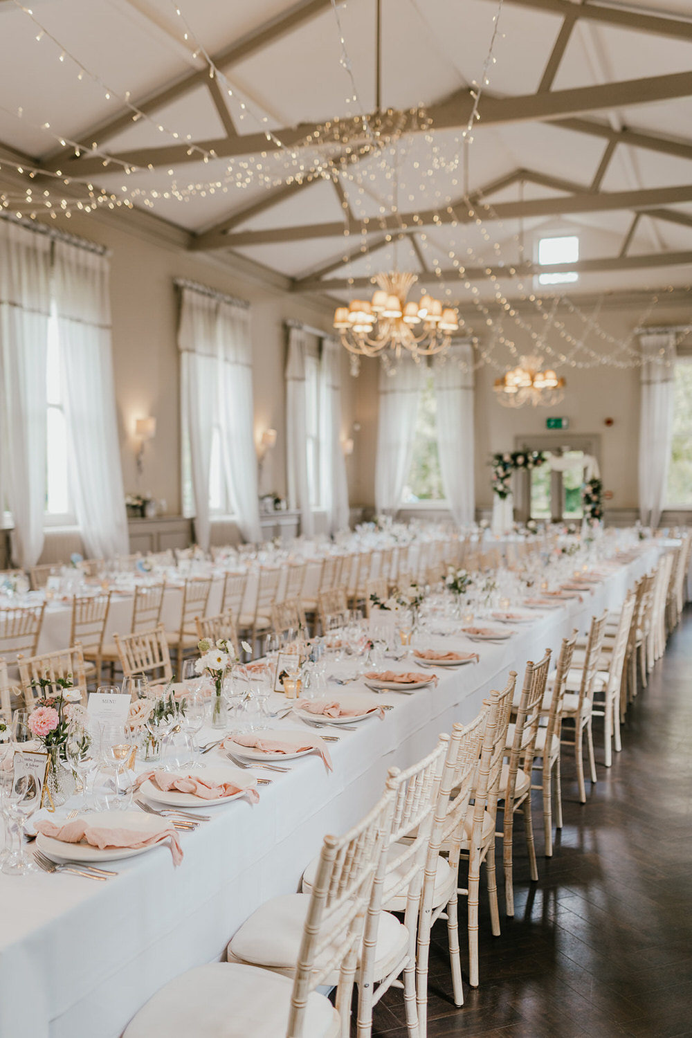table decor at morden hall wedding venue in london