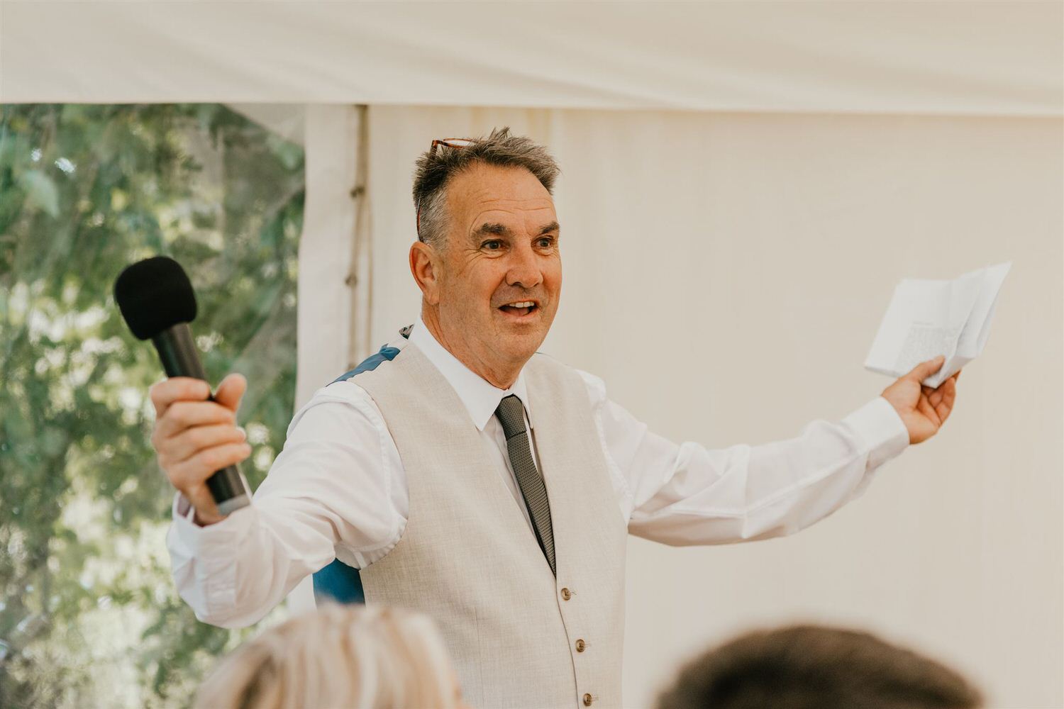 father of the bride wedding speech during home wedding in kent
