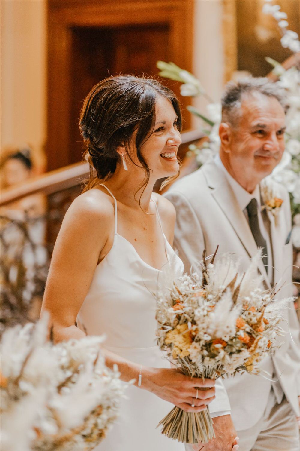 bride entrance at mount ephraim wedding ceremony in kent