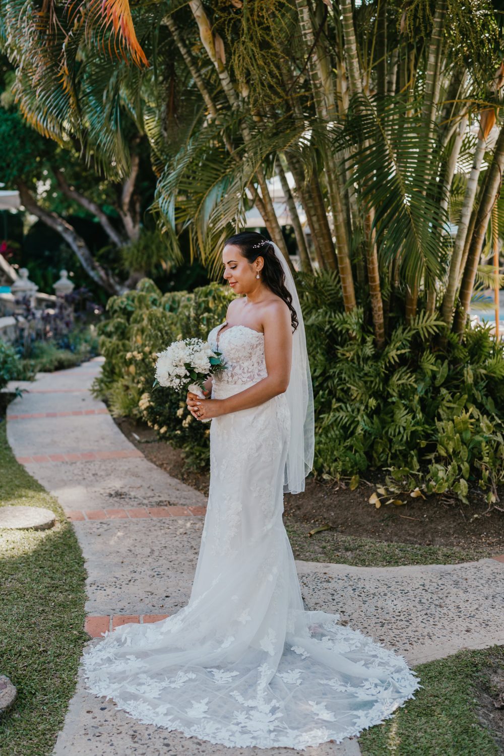 bridal portraits at stolentime saint lucia wedding