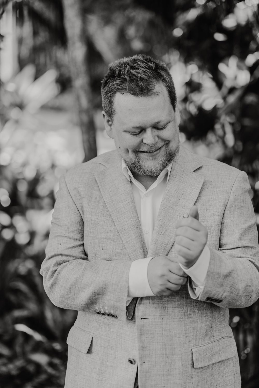 black and white groom portraits at stolentime saint lucia wedding