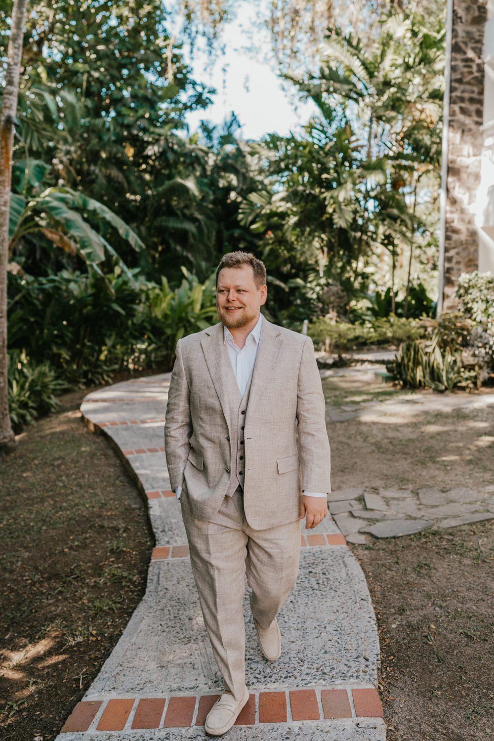 groom portraits at stolentime saint lucia wedding