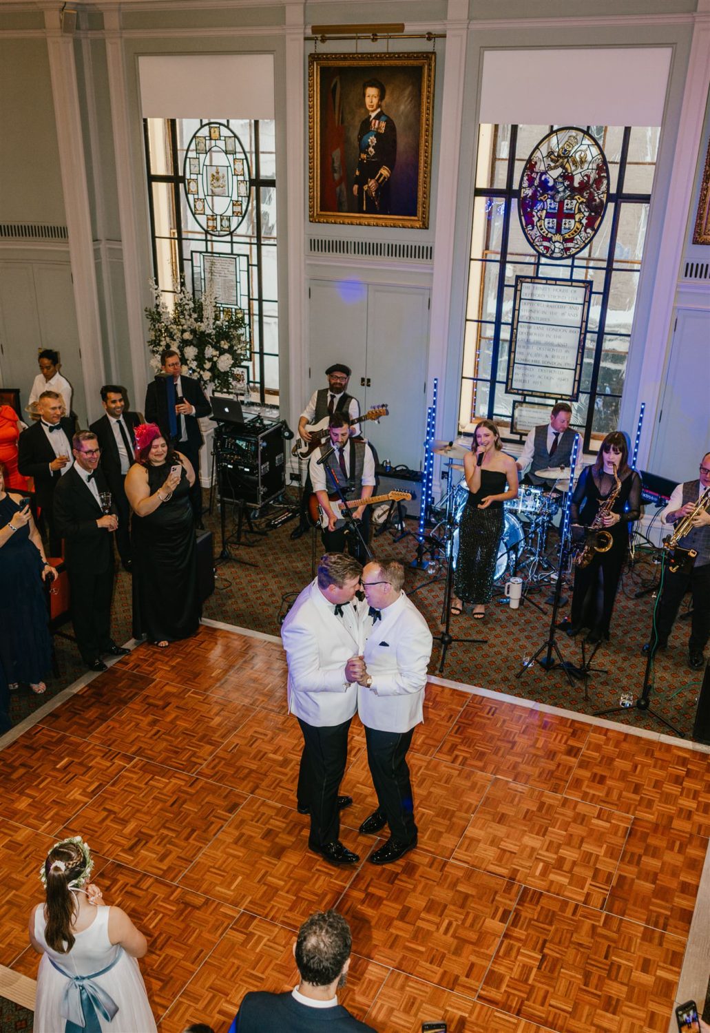 grooms first dance at trinity house wedding in london