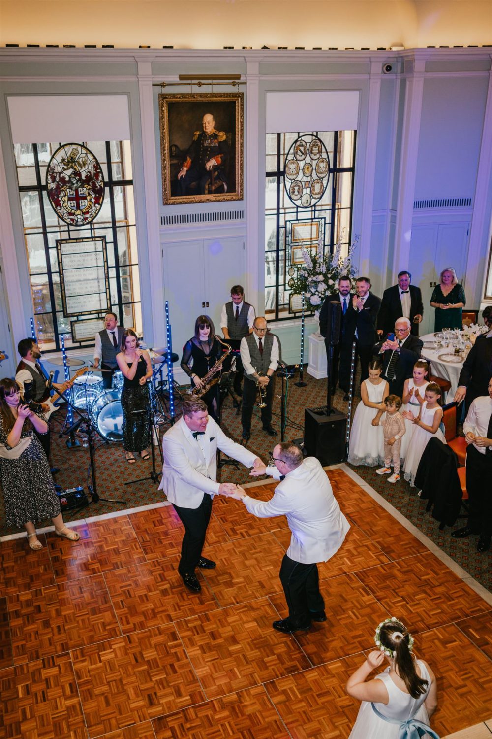 grooms first dance at trinity house wedding in london