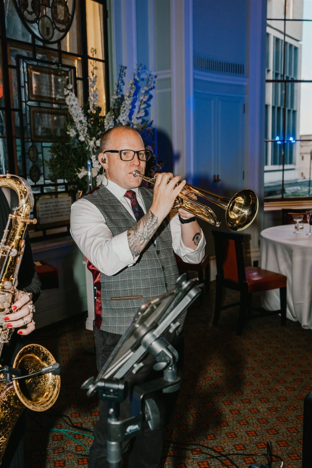wedding band at trinity house wedding in london