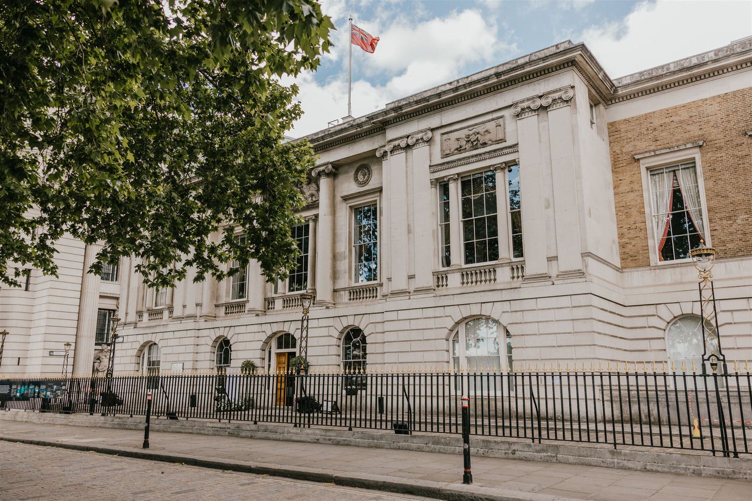 exterior shot of trinity house venue in london
