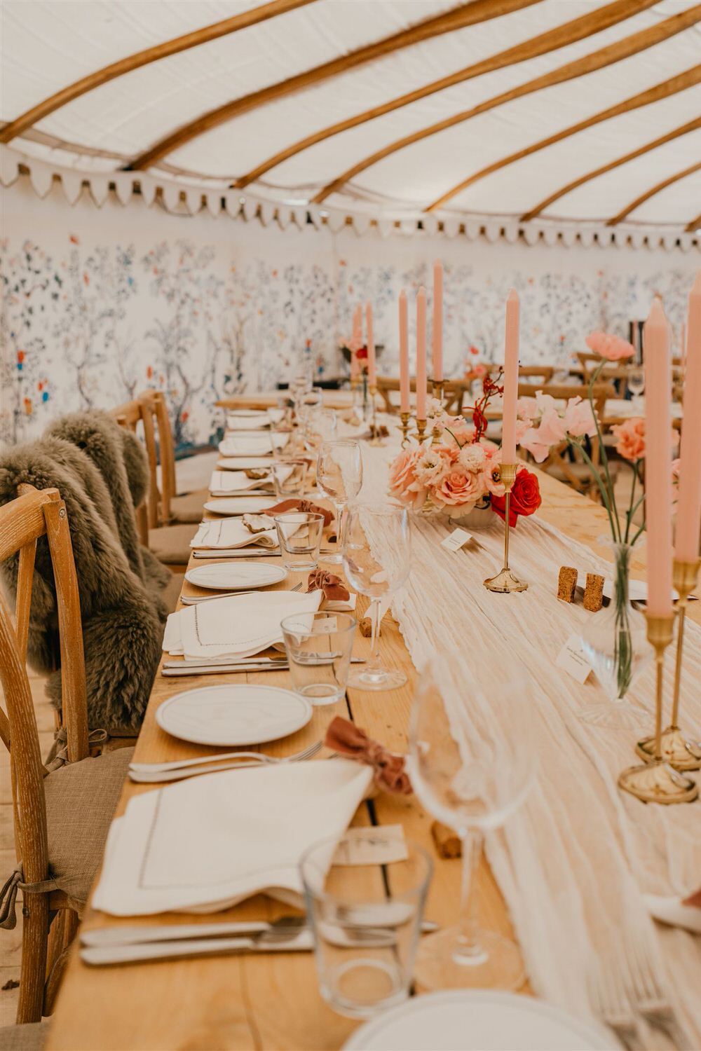 top table details at the beacon tunbridge wells wedding