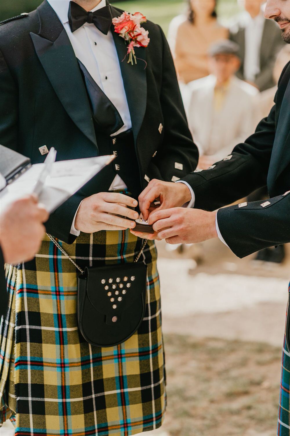 ring exchange at the beacon tunbridge wells wedding ceremony