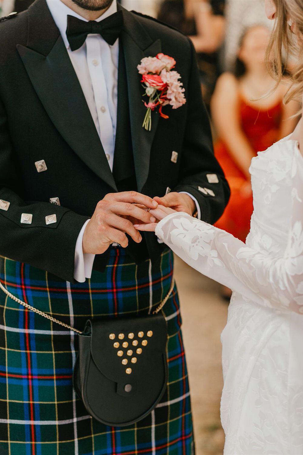 ring exchange at the beacon tunbridge wells wedding ceremony