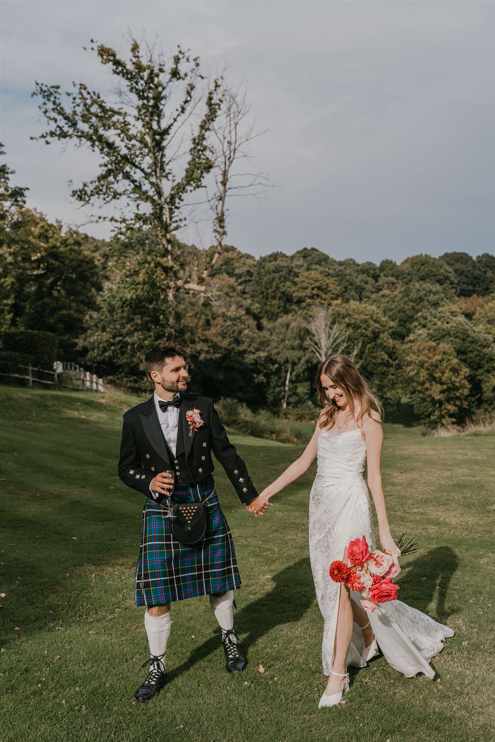 bride and groom couple portraits at the beacon tunbridge wells wedding venue in kent