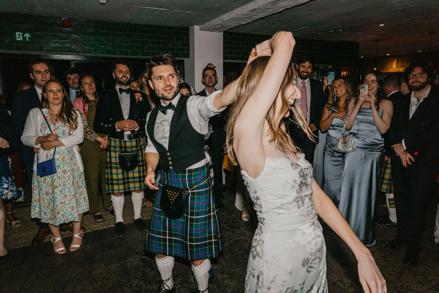 bride and groom first dance at the beacon wedding tunbridge wells wedding