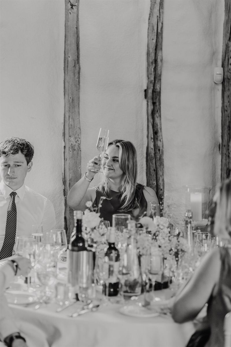wedding guests speech reactions