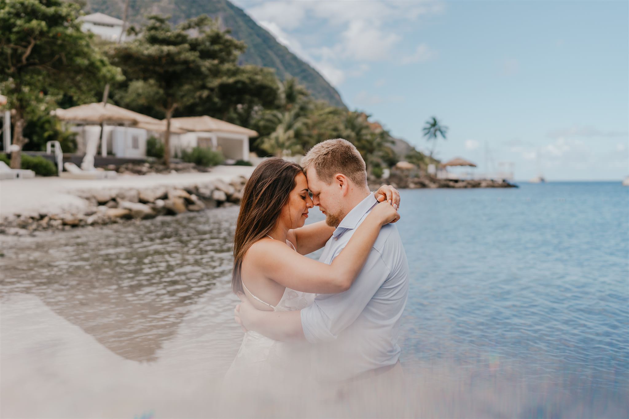 Breathtaking Sugar Beach Couple Shoot | Saint Lucia Destination Photography